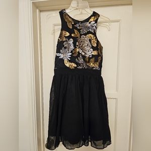 Gorgeous dress with floral sequin embellished bodice. 4 NWT